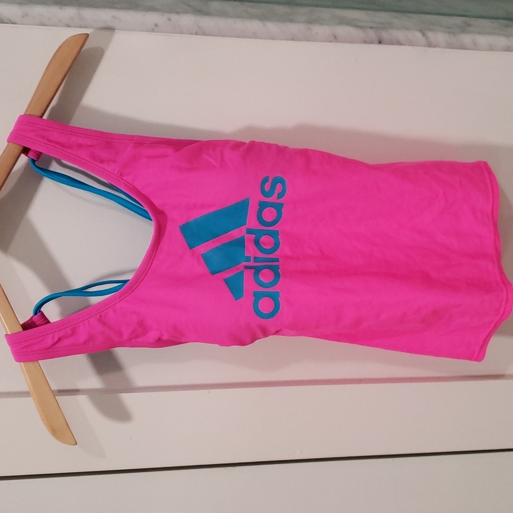NWT Adidas swim/run strappy bra tank, Sz M